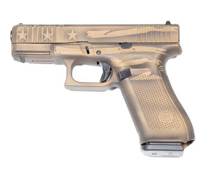 Glock 45 Gen 5 Battleworn Bronze Flag 9mm Pistol - Versatile Performance