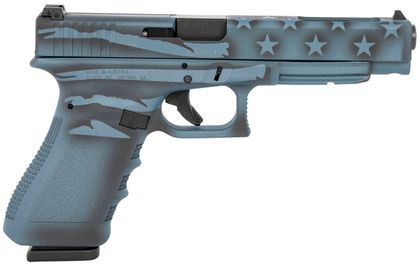 G34 Gen 3 Precision 9mm - Blue Titanium Flag Competition Pistol