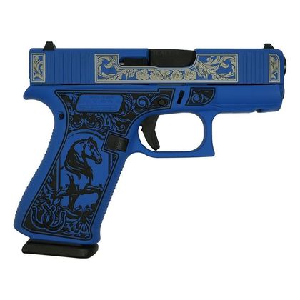 GLOCK G43X Gen 1 Compact 9mm Pistol - Blue Finish, 10-Round Capacity