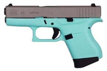 Glock G43 Gen 5 Robin Egg Blue 9mm Subcompact Carry Pistol