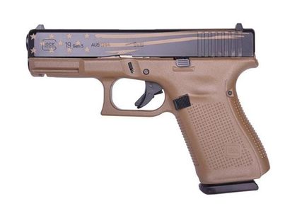 Glock G19 Gen 5 FDE Compact 9mm Pistol - 15-Round Mag, Safe Action