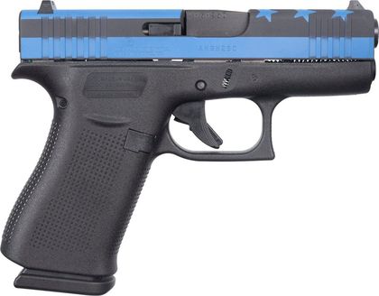 Glock 43X Stars & Stripes 9mm Gen 1 Compact Pistol, 3.4" Barrel, 10+1