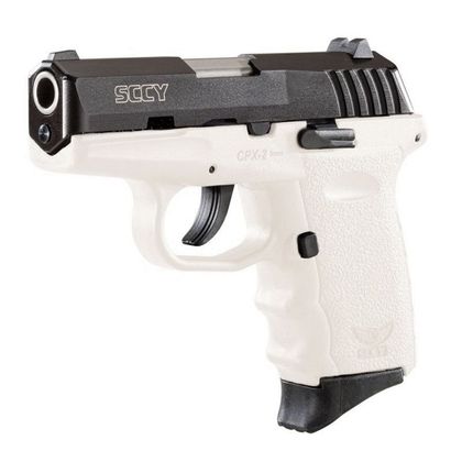 SCCY CPX-2 Carbon White 9mm Compact Double Action Pistol Gen 2