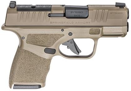Springfield Hellcat Gen 1 Micro-Compact 9mm Pistol, FDE Finish, Optics Ready