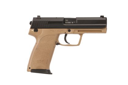 HK USP45 V7 LEM FDE .45 ACP Semi-Auto Handgun 12+1, 4.41" Barrel