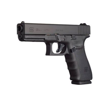 Glock 20 Gen4 10mm Auto Pistol: Precision Power, 15+1 Capacity, Black