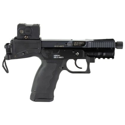 B&T USW-A1 Gen 1 9mm Semi-Auto Pistol, 17rd - Optics Ready Black