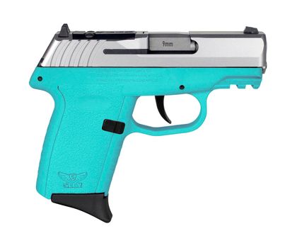 SCCY CPX-2 Gen 3 Turquoise 9mm RDR Pistol - Stainless Slide