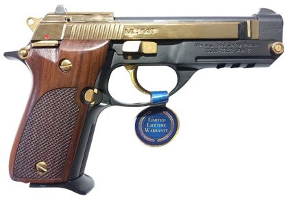 Girsan MC 14T .380 ACP Pistol - Black/Gold, 13+1 Capacity, Ergonomic Design