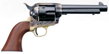 Uberti Cattleman II .45 LC 7.5" SA Revolver - Case Hardened Blue