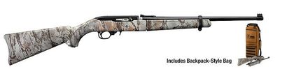 Ruger 44491 Takedown .22 LR Semi-Auto Rifle - Camo Fiber Optic Edition