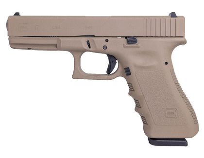 Glock 17 Gen3 FDE 9mm Semi-Auto Handgun, 4.49" Barrel, 17-Round