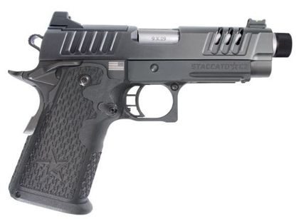 Staccato C2 Gen 2 9mm Optic-Ready Threaded Pistol, Black DLC Finish