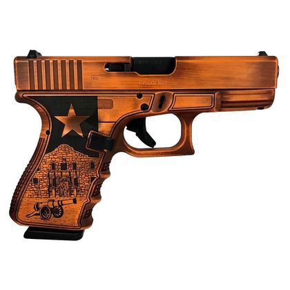 Glock 19 Gen3 Texas Orange 9mm Compact Pistol, 15-Round Capacity