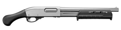 Remington 870 Tac-14 Marine Magnum Gen 1 - Compact Nickel Pump Shotgun