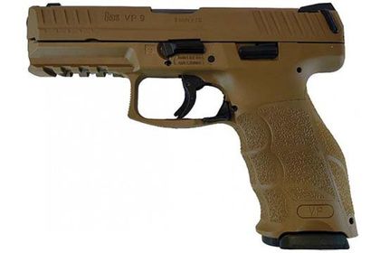 HK VP9 Gen 1 - 9mm Semi-Auto Pistol, Night Sights, FDE/Brown Finish