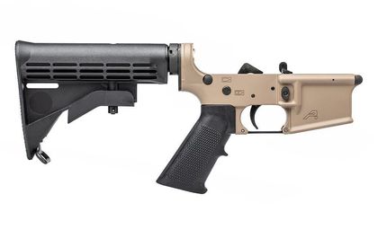 Aero Precision AR15 Gen 2 FDE Lower Receiver with M4 Stock & A2 Grip