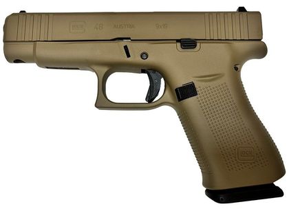 GLOCK G48 Gen 1 Coyote Tan - 9mm Semi-Auto, 10-Round, Compact & Reliable