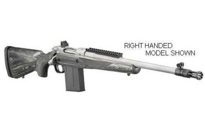 Ruger Scout Gunsite .308 Bolt-Action Rifle, 18" Matte Stainless Finish