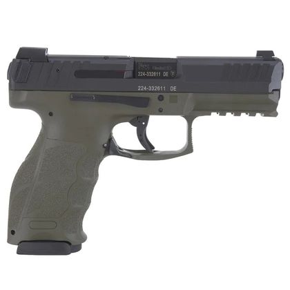 HK VP9 Gen 1 9mm Striker-Fired Pistol with Night Sights - Green Frame