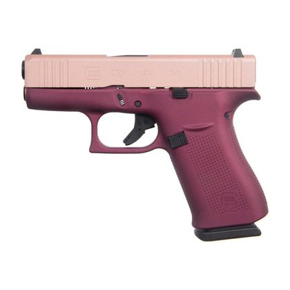 GLOCK G43X Gen 1 Black Cherry 9mm Compact Semi-Auto Handgun