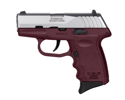 SCCY CPX-3 Gen 1 Crimson Compact .380 ACP DAO Handgun - 10+1 Rounds