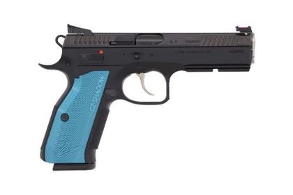 CZ Shadow 2 ACCU Gen-1 9mm Pistol - Precision Black & Blue Grips