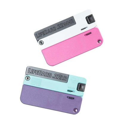 LifeCard Gen 1 .22 LR Compact Folding Pistol - Sleek Black Finish