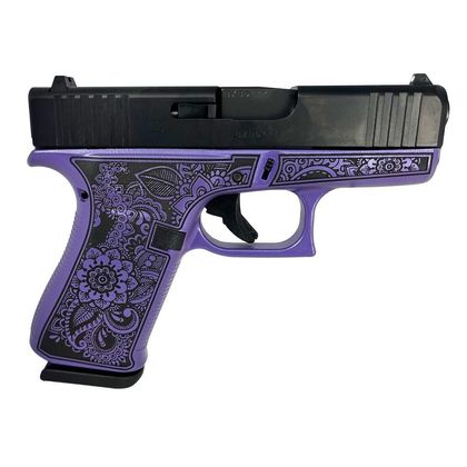 Glock 43x Gen 1 "Mandala Pearl" 9mm Compact Custom Pistol
