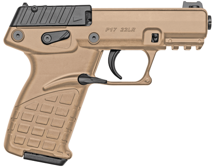 Kel-Tec P17 Gen 1 .22LR Semi-Auto - Lightweight Tan, 16+1 Capacity
