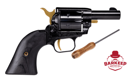 Heritage Barkeep .22 LR Black & Gold 2.68" SAO Revolver - Compact Classic