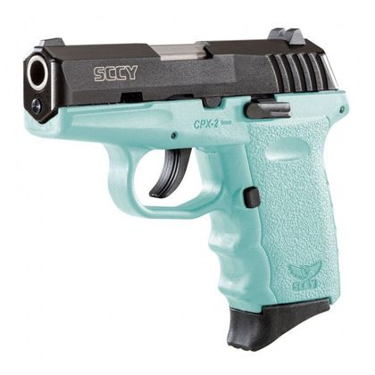 SCCY CPX-2 Gen 1 9mm DAO Pistol - Robin Egg Blue Delight