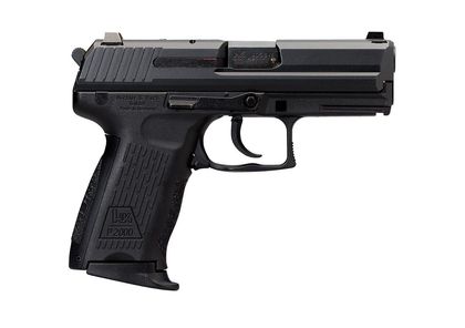 HK P2000 V3 9mm Dual-Action Compact Night Sight Pistol - Black