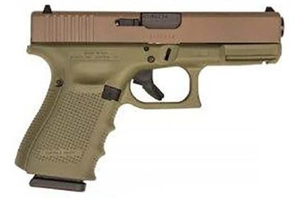 Glock G19 Gen 4 - Bazooka Green Compact 9mm Pistol, 15-Round Capacity