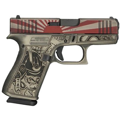 Glock 43X Gen 1 "Rising Sun" 9mm Battle Worn Conceal Carry Pistol