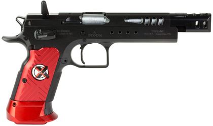 Tanfoglio Domina Xtreme Gen 1 - 9mm Black Steel Pistol with Red Grips