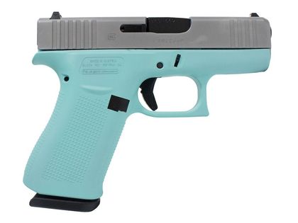 Glock 43X Gen 1 Cerakote Blue 9mm Compact Semi-Auto Pistol - 10+1 Capacity