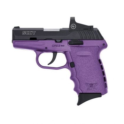 SCCY CPX-2RD 9mm Compact Pistol w/ Crimson Trace - Purple/Black Duo