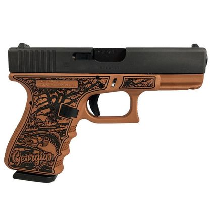 Glock 19 Gen 3 "Georgia Clay" Custom 9mm, 15-Round Tan Pistol