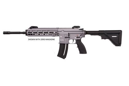 HK416 Gen1 Grey .22 LR Rifle - Semi-Auto, 16.1" Barrel, 10rd Capacity