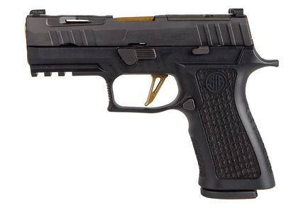Sig Sauer P320 X Carry 9mm - Gen 1 TiN Gold Trigger, 17rd, X-RAY3 Sights