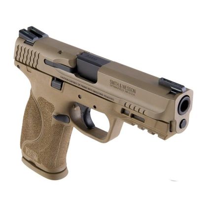 Smith & Wesson M&P 9mm M2.0 FDE Tactical Pistol w/Truglo Sights