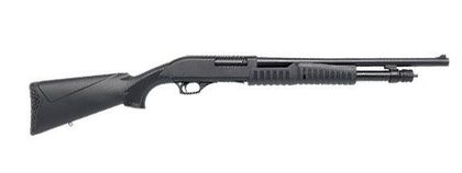Dickinson XX2-S Gen 1: 12-Gauge Pump Shotgun, Black, 18.5" Barrel