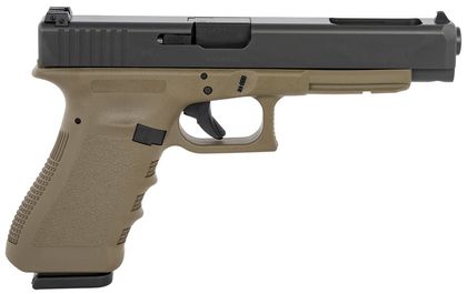 GLOCK G34 Gen 3 Competition 9mm FDE/Black Pistol, 5.31" Barrel