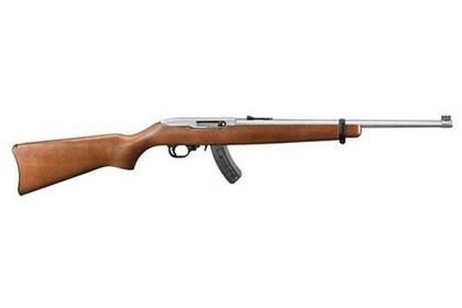 Ruger 44491 Birch Carbine .22 LR Semi-Auto Rifle - Stainless Fiber Optic