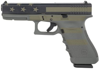 Glock 22 Gen3 .40 S&W - Patriot DAO Handgun (Flag Cerakote)