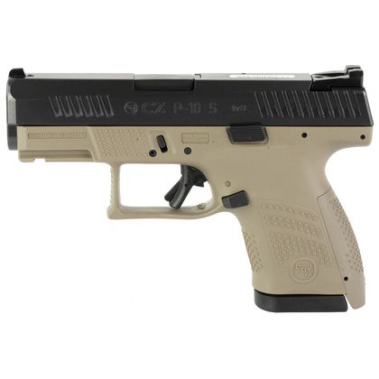 CZ P-10S Gen 1 Compact 9mm FDE Pistol - 3.5" Barrel, Ergonomic Grip