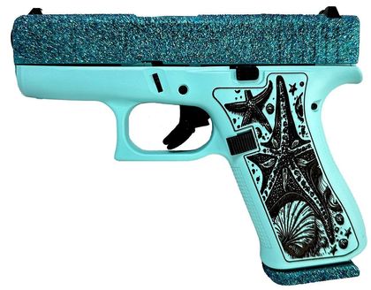 Glock 43X "Ocean Sparkle" Blue 9mm Compact Semi-Auto Handgun