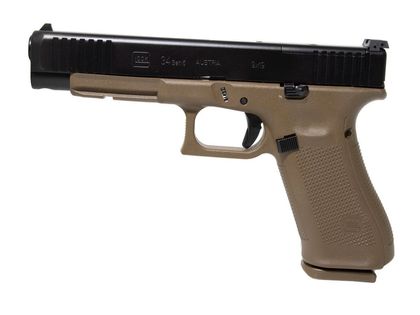 Glock 34 Gen 5 MOS FDE/Black 9mm Pistol, Optics Ready, 10-Rd