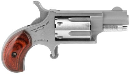 NAA Mini-Revolver Gen 1: Compact Stainless .22 LR with Rubber Grip